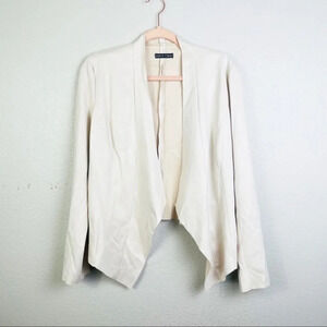 DOLCE CABO Beige Suede Open Cardigan‎